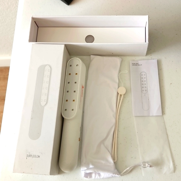 PURPLE GLOW Ultraviolet Hand Held Sterilizer Lamp Used Once - Picture 2 of 7